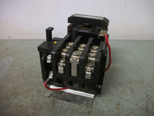 GE SIZE 1 MOTOR STARTER CR306C0 27AMP 120VCOIL 3PH 600V 10HP