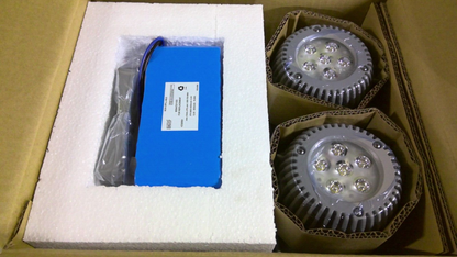 DUAL LITE GREY EMERGENCY LED LIGHT IP66/4X DYNHL12I-4X 120/277VOLT NIB
