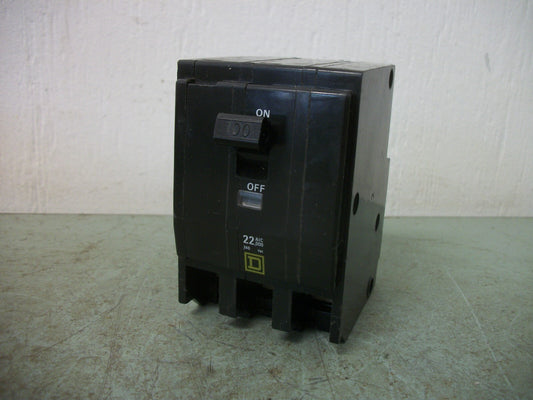 SQUARE D QO CIRCUIT BREAKER QO3100VH 100AMP 240VOLT 3POLE 22kA