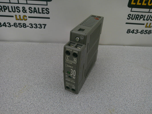 IDEC 30W POWER SUPPLY UNIT PS5R-VC24 24VDC 1.3AMP