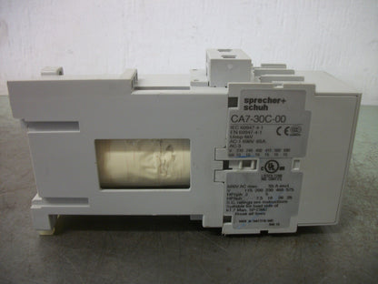 SPRECHER+SCHUH CONTACTOR CA7-30C-00 55AMP 24VCOIL 3PH 600V 25HP