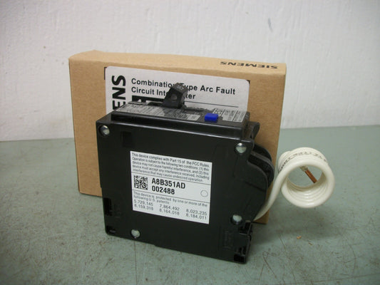 SIEMENS AFCI QAF2 CIRCUIT BREAKER QA115AFC 15AMP 120VOLT 1POLE NIB