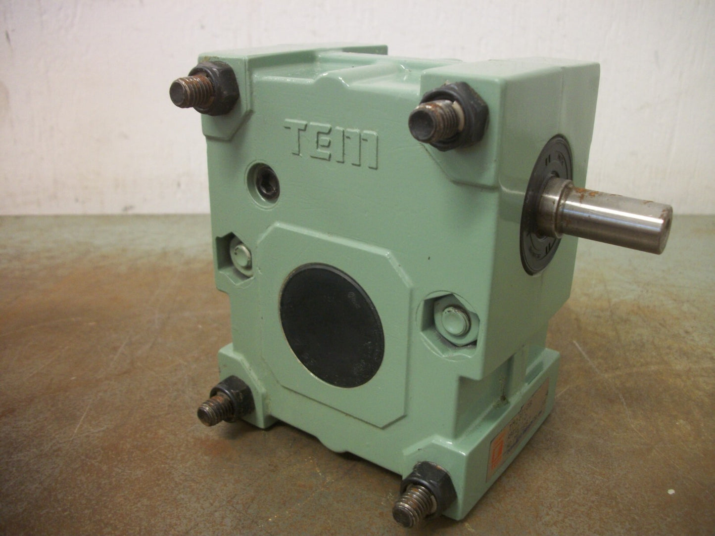 TSUBAKI EMERSON 10:1 RATIO WORM GEAR REDUCER TM13E10B NOB