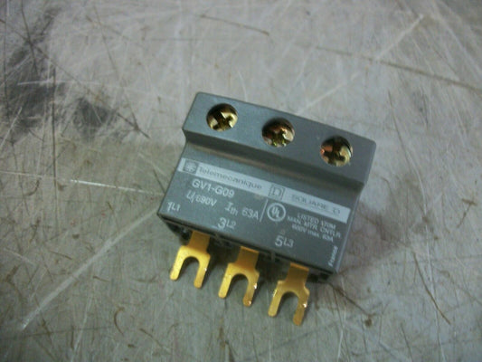 TELEMECANIQUE TERMINAL BLOCK GV1G09 63AMP 600VOLT