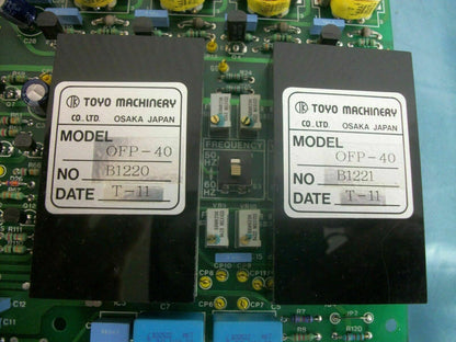 TOYO MACHINERY MOTOR SPEED CONTROLLER BOARD OFP-40 NEW