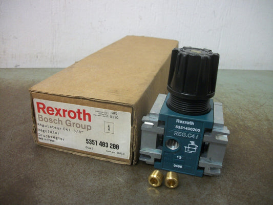 REXROTH 3/8" PNEUMATIC PRESSURE REGULATOR 5351403200 12BAR NIB