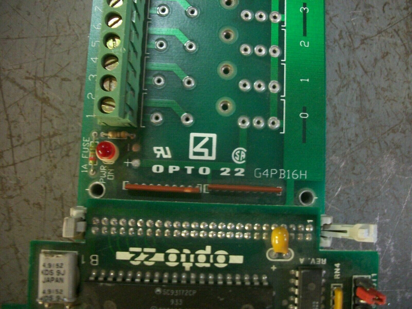 OPTO 22 BRAIN BOARD G4PB16H W/POWER SUPPLY PBSA
