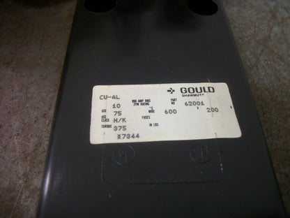 GOULD SHAWMUT CLASS H/K FUSEHOLDER 62001 200AMP 600VOLT 1POLE NIB