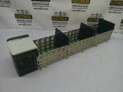 ALLEN-BRADLEY 17-SLOT PLC RACK CHASSIS 1756-A17 W/1756-PA75/A