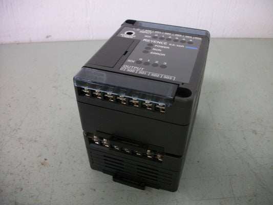 KEYENCE 5-CHANNEL ANALOG TIMER MODULE KX-10R W/POWER SUPPLY KX-U1 24VDC