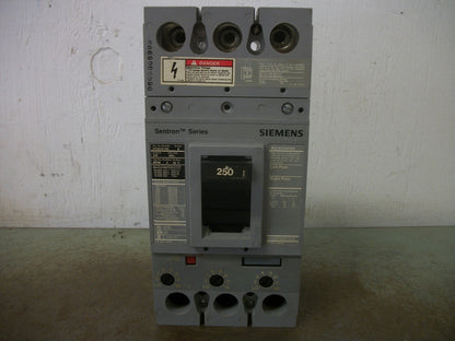 SIEMENS SENTRON HFD6 CIRCUIT BREAKER HFD63F250 250AMP 600VOLT 3POLE