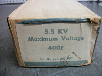 GOULD SHAWMUT AMP-TRAP CURRENT LIMITING FUSE 225-007-952 400E AMP 5.5kV NIB