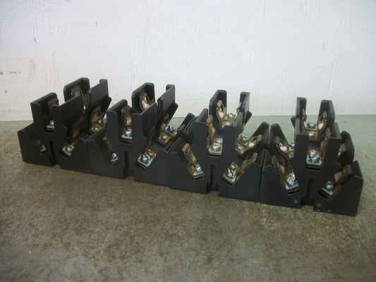 BUSSMANN LOT OF 4 CLASS J PYRAMID FUSEHOLDERS JP60030-3PR 30AMP 600VOLT 3POLE