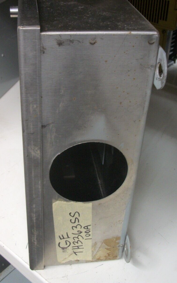 GE DISCONNECT SS TYPE 4,4X,5,12 TH3363SS 100AMP 600VOLT 3POLE FUSIBLE