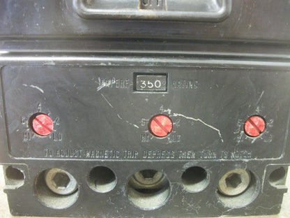 WESTINGHOUSE LB CIRCUIT BREAKER LB3400F 400AMP 600VOLT 3POLE W/350A TRIP & AUX