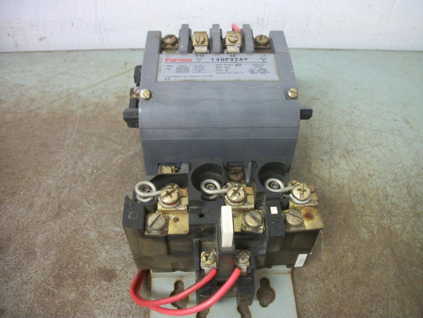 FURNAS SIZE 1 MOTOR STARTER 14DP32A* 27AMP 110-120/220-240VCOIL 3PH 600V 10HP