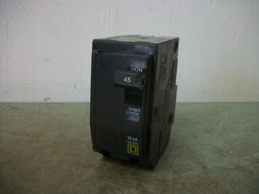SQUARE D QO CIRCUIT BREAKER QO245 45AMP 240VOLT 2POLE NOB