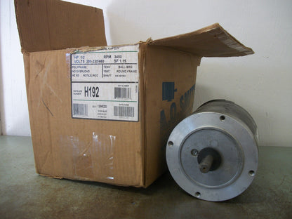 AO SMITH CENTURY 1/2HP TENV Y56C AC MOTOR H192 460VOLT 3450RPM 3PH NIB