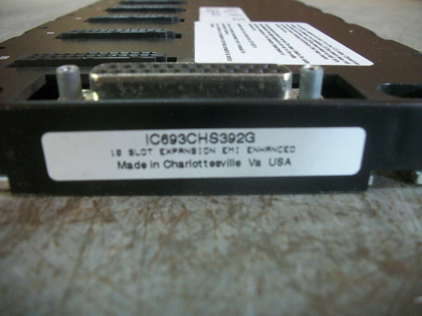 GE FANUC 10-SLOT EXPANSION EMI ENHANCED PLC BASE IC693CHS392G