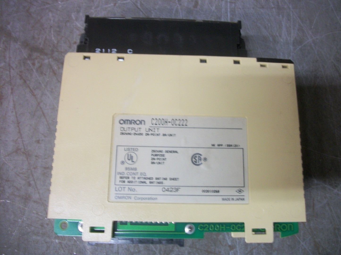OMRON PLC OUTPUT UNIT C200H-0C222