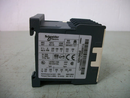 TELEMECANIQUE CONTACTOR LC1K0910B7 20AMP 24VCOIL 3PH 600V 5HP