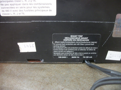 SQUARE D KAL CIRCUIT BREAKER KAL361501021 150AMP 600VOLT 3POLE GRAY W/SHUNT