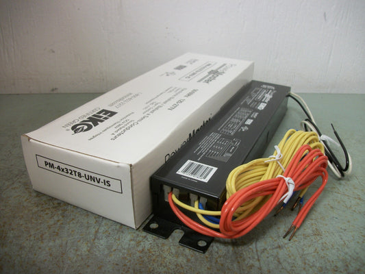 EIKO POWER MASTER ELECTRONIC BALLAST PM-4X32T8-UNV-IS 120-277VOLT NIB
