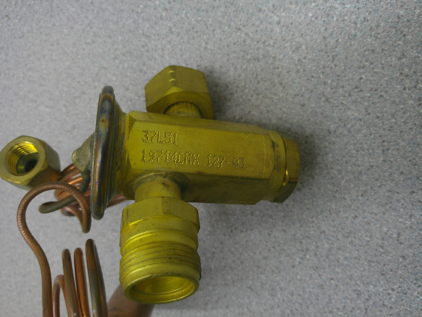 PARKER 041127-03 1/4" THERMOSTATIC EXPANSION VALVE 37L51 NOB