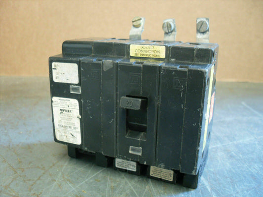 SQUARE D EHB-4-PL POWERLINK CIRCUIT BREAKER EHB34020PL 20AMP 480VOLT 3POLE CHIP