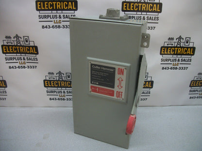 CUTLER-HAMMER DISCONNECT TYPE 3R DH362NRK 60AMP 600VOLT 3POLE FUSIBLE