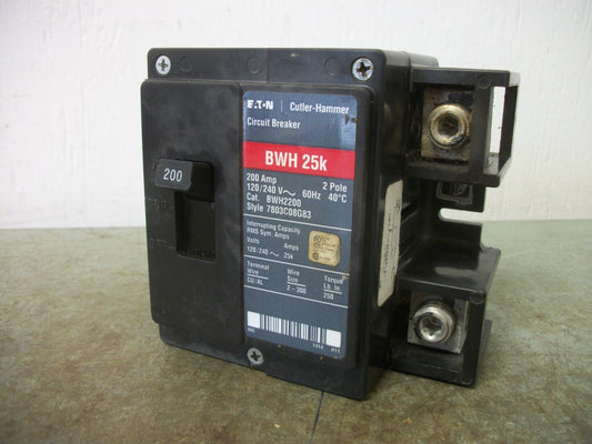 CUTLER-HAMMER BWH CIRCUIT BREAKER BWH2200 200AMP 240VOLT 2POLE