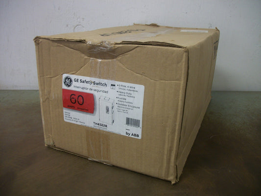 GE DISCONNECT TYPE 3R TH4322R 60AMP 240VOLT 3POLE FUSIBLE NIB