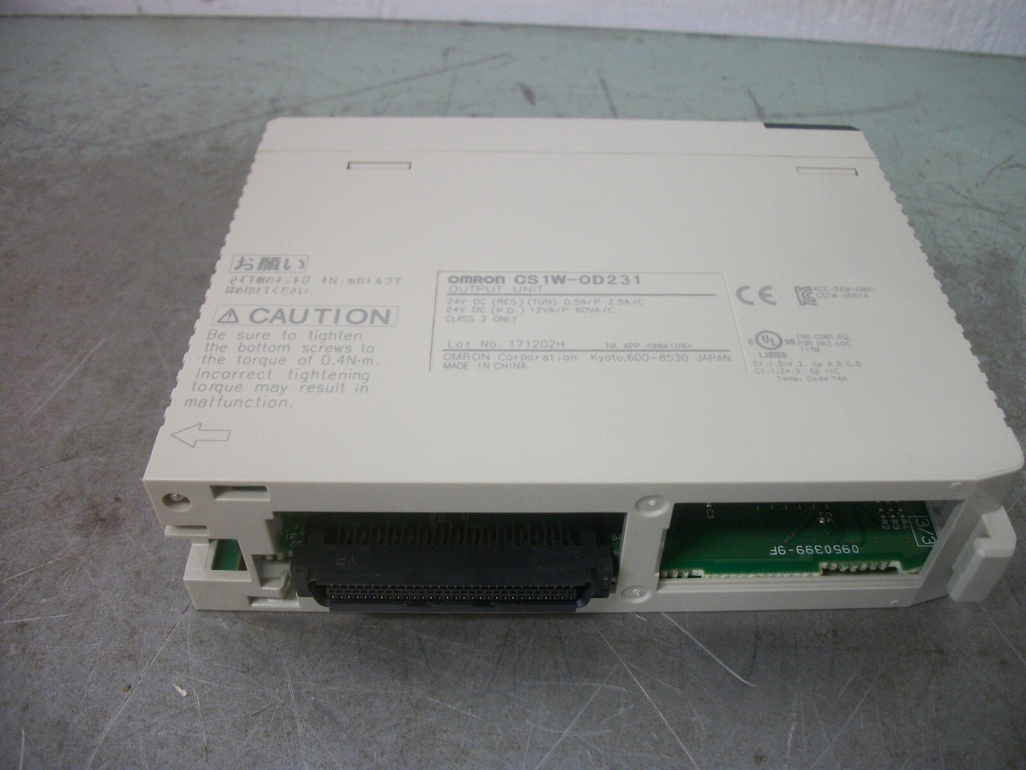 OMRON SYSMAC OUTPUT UNIT CS1W-OD231