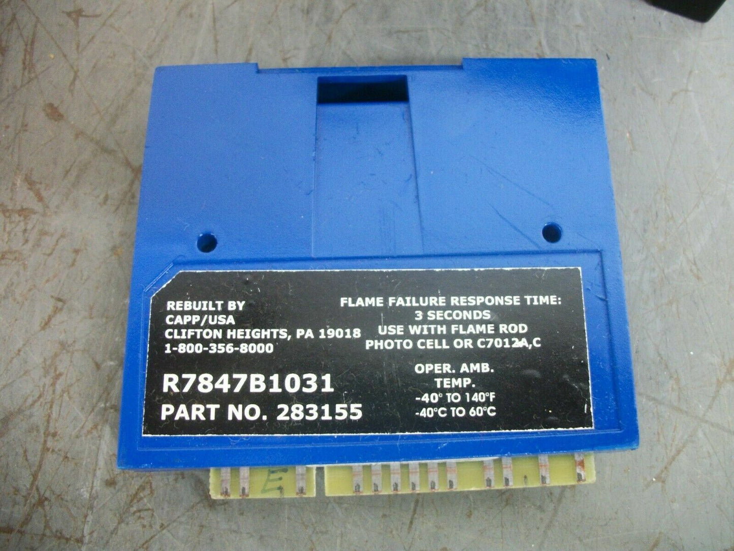 HONEYWELL BURNER CONTROL ST7800A1005 W/KEYBOARD S7800A1001 FLAME AMPLIFIER