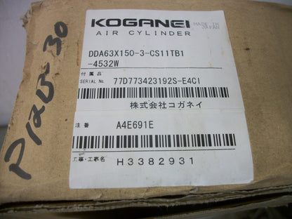KOGANEI AIR CYLINDER DDA63X150-3-CS11TB1-4532W 1MPa NIB