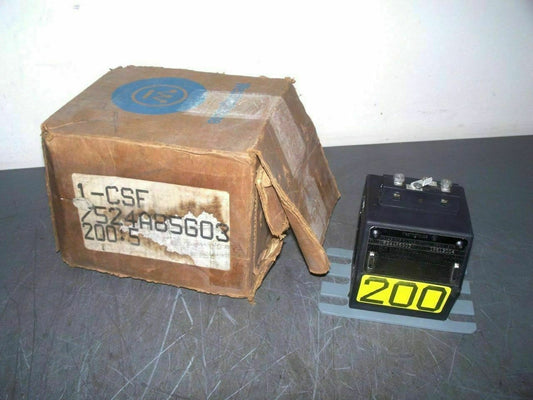 WESTINGHOUSE 200:5 RATIO 0.6KV CURRENT TRANSFORMER 7524A85G03 *NIB*
