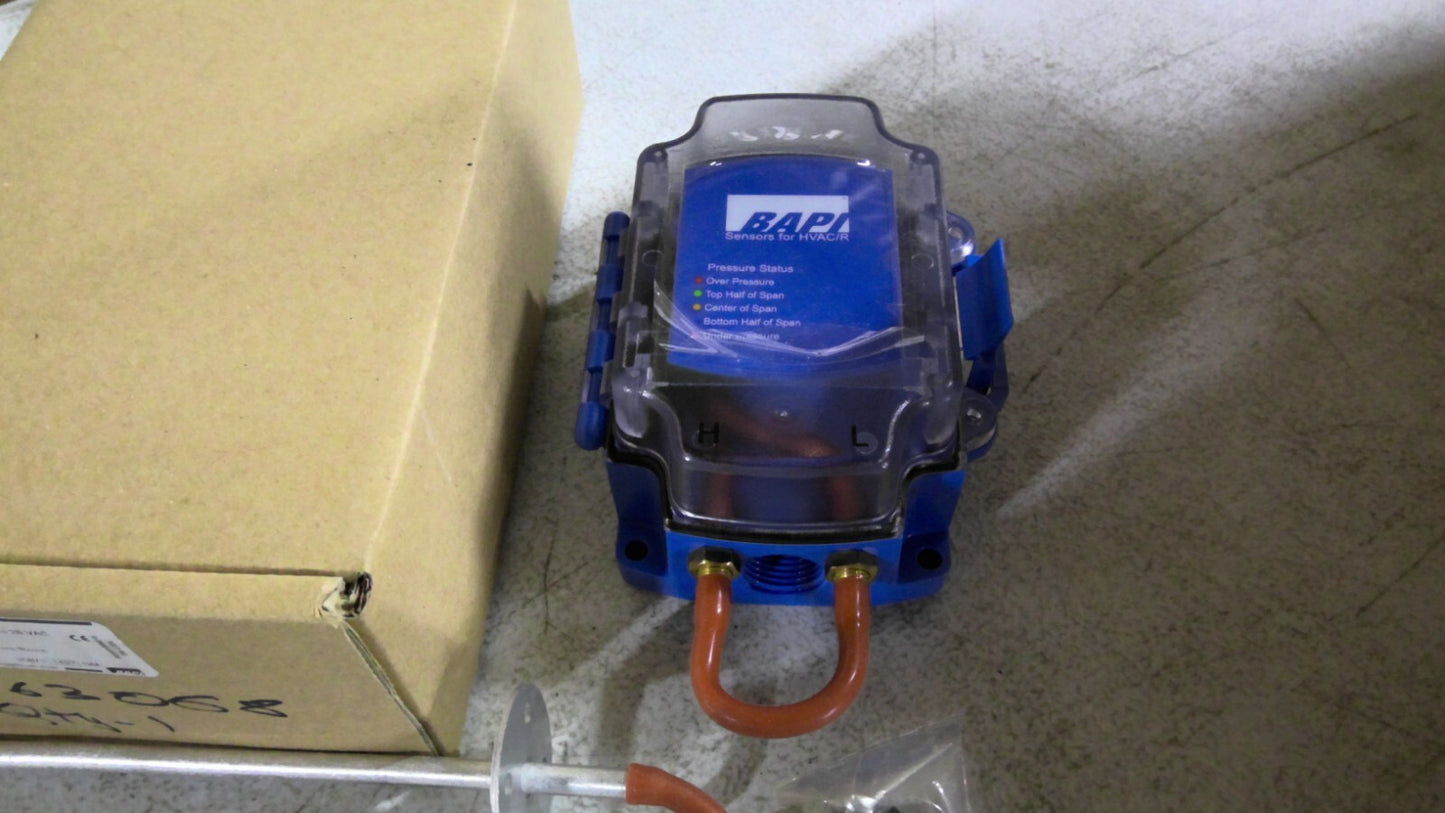 BAPI FIXED RANGE DIFFERENTIAL PRESSURE TRANSMITTER ZPS-10-FR75-BB-ST NIB