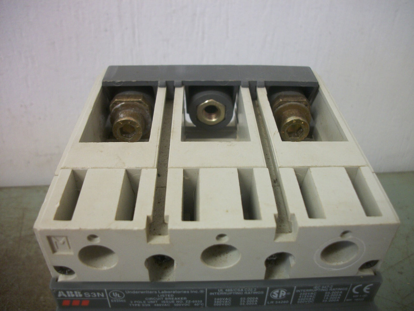 ABB SACE S3 CIRCUIT BREAKER S3N 150AMP 480VOLT 2POLE