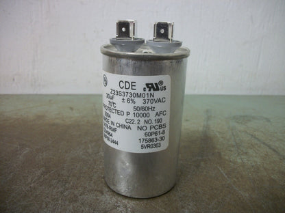 CDE 30uF 370VAC CAPACITOR Z23S3730M01N NOB