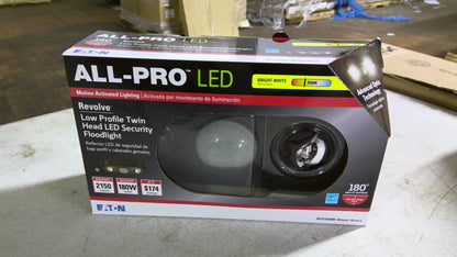 EATON ALL-PRO REVOLVE LOW PROFILE TWIN HEAD LED SECURITY FLOODLIGHT REV21835M