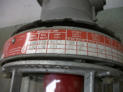 HUBBELL KILLARK HAZARDOUS LOCATION INCANDESCENT LIGHT FIXTURE HX-1-100 100W 250V