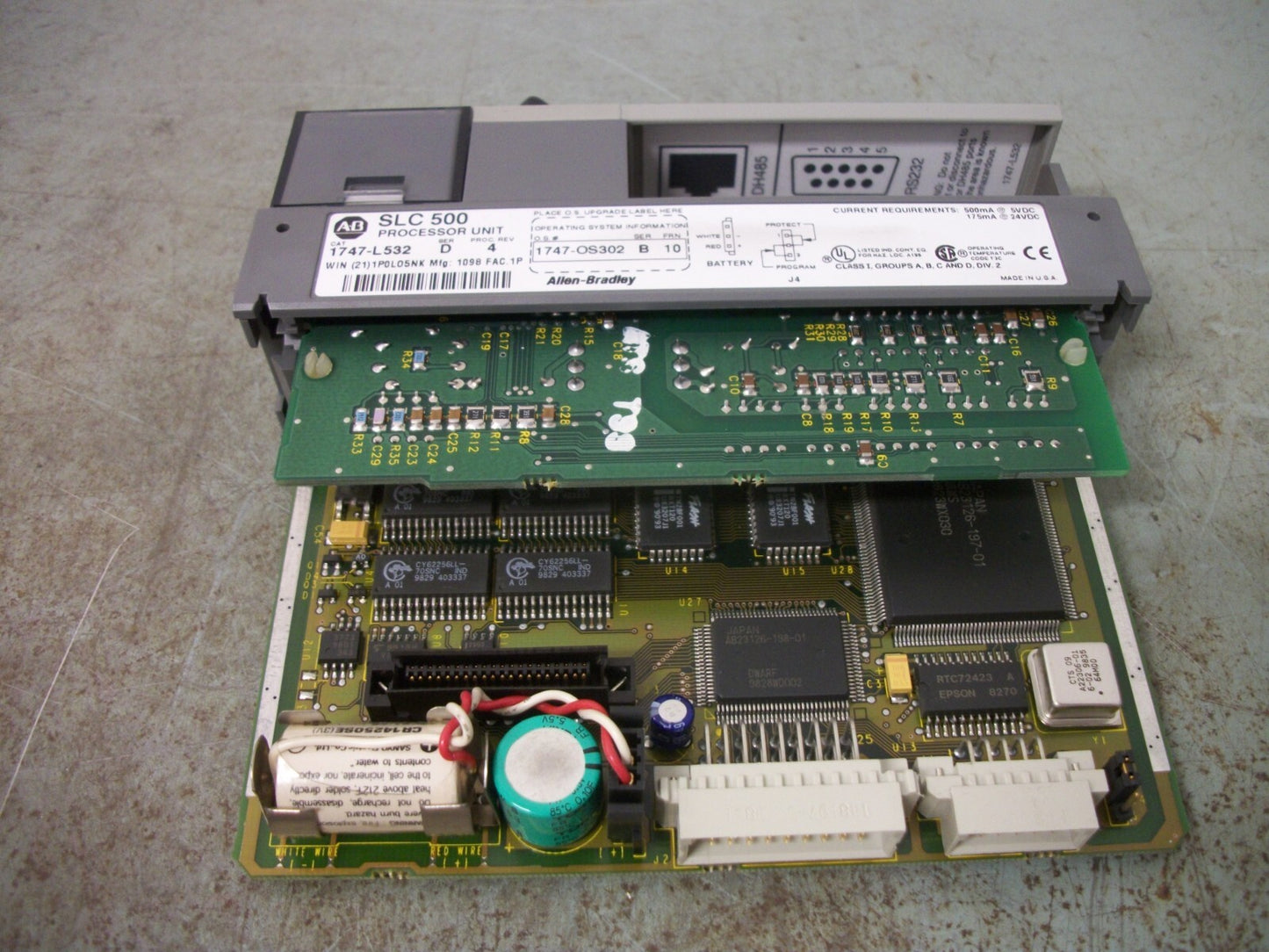 ALLEN-BRADLEY SLC 500 PROCESSOR UNIT 1747-L532 SER D REV 4