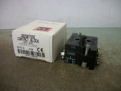 CUTLER-HAMMER 1E.C.N.O./1L.O.N.C. LOGIC LEVEL CONTACT BLOCK 10250T55E NIB