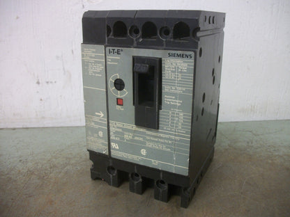 SIEMENS ED6-ETI CIRCUIT BREAKER ED63A025 25AMP 600VOLT 3POLE W/AUX