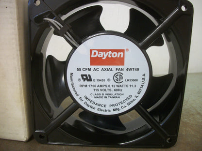DAYTON AC AXIAL FAN 4WT49 115VOLT 55CFM 1750RPM NIB