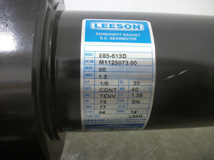 LEESON 985-613D 1/8HP 30 TENV DC GEARMOTOR M1125073.00 94RPM NOB