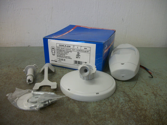 LEVITON WHITE INFRARED WALL MOUNTED OCCUPANCY SENSOR OSWLR-10W NIB
