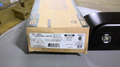 HUBBELL DUAL LITE BLACK LED EMERGENCY UNIT EV4DIB-02WAL NIB