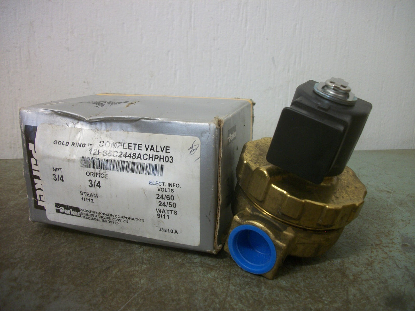 PARKER 3/4" SOLENOID VALVE 12FS5C2448ACHPH03 24VCOIL 9/11WATT NIB