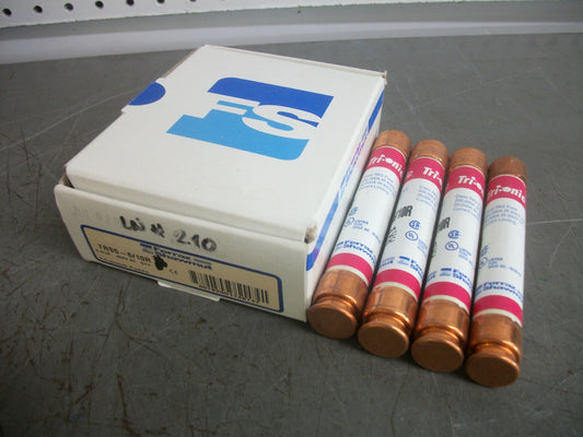 FERRAZ-SHAWMUT BOX OF 4 TRI-ONIC FUSES TRS5-6/10R 5-6/10AMP 600VOLT NIB